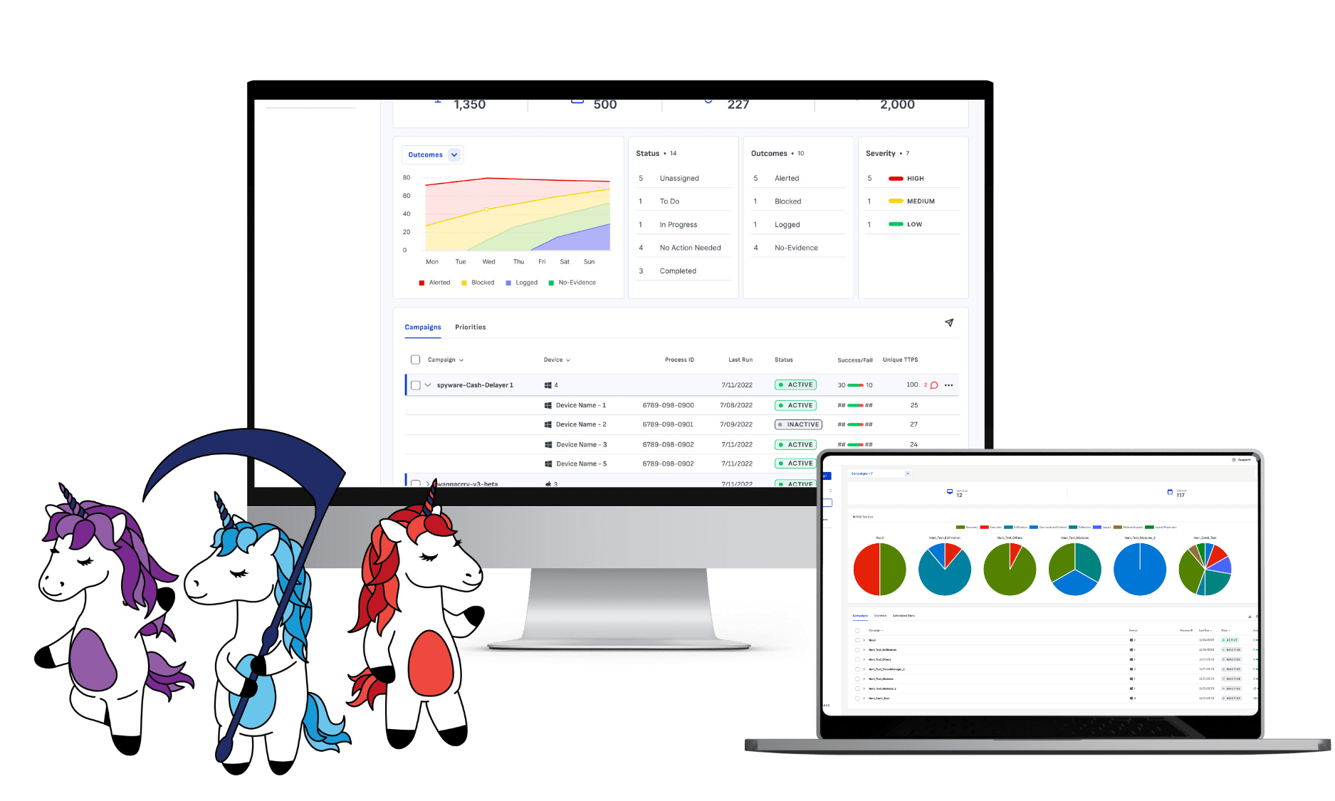 Adversarial Emulation Validation Platform Scythe Breach Attack - Geometric Image Collection - Desktop Quality